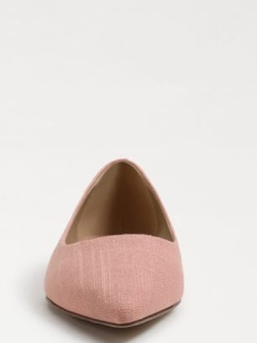 Sam Edelman Wanda Pointed Toe Flat Canyon Clay Linen Sz 7.5 New In Box - Picture 4 of 7